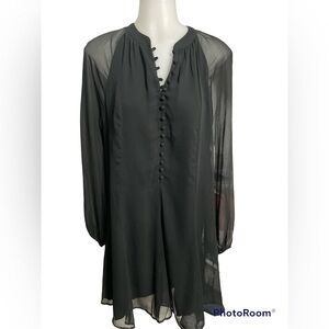 Joie ballon sleeve black dress size S